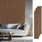 Easy4Home 6-Piece Wood Panels 94x7.9 Brown