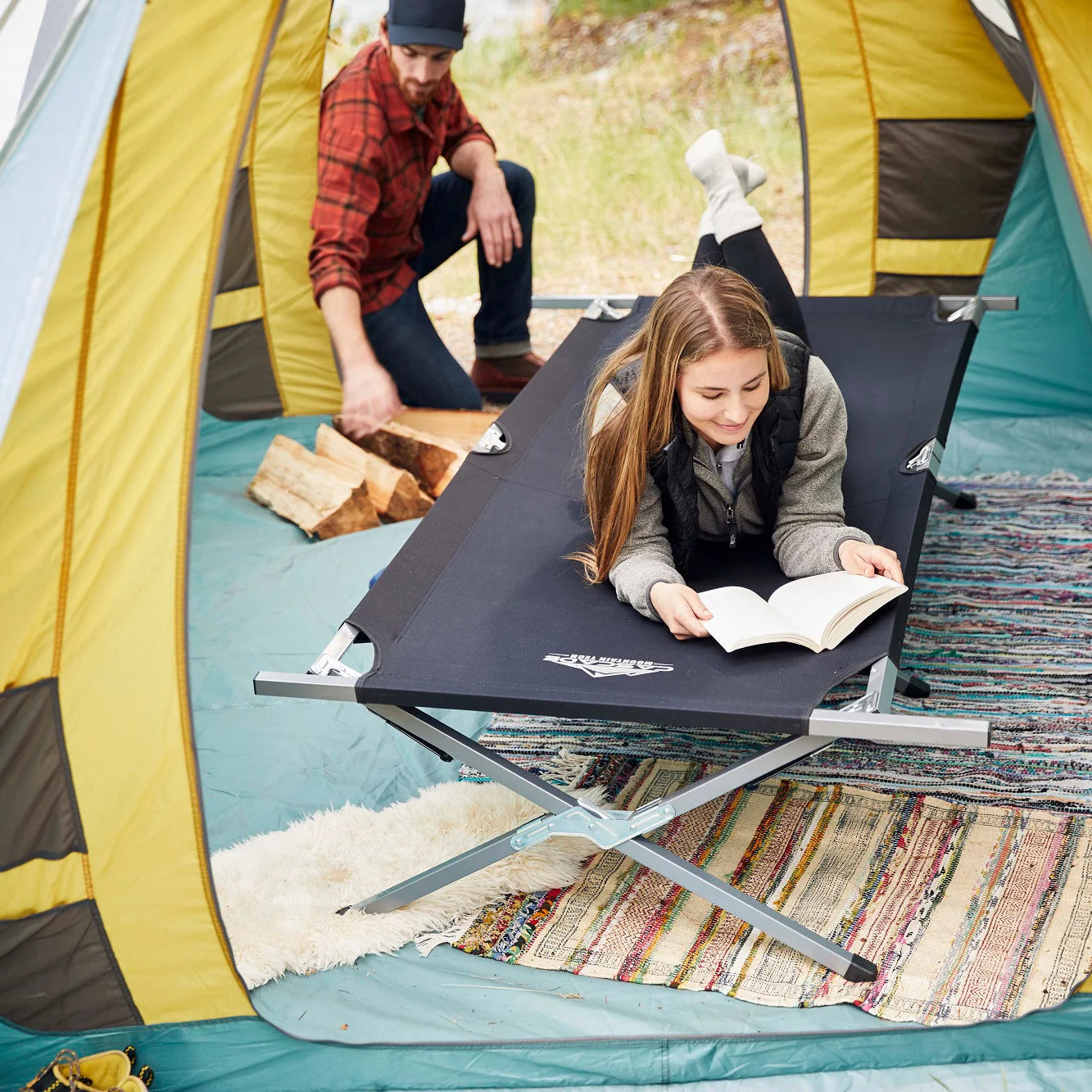 Cascade Mountain Tech Fully Collapsible Oversized Camping Cot