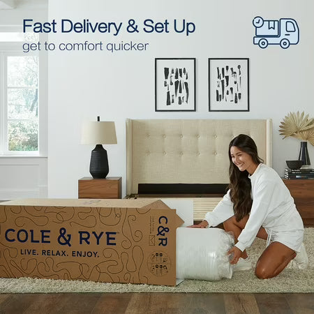 Cole & Rye Spirit 12" Plush Gel Hybrid Queen