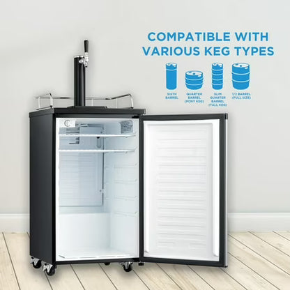Arctic King Single Tap Kegerator, 4.9 cu ft