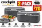 2-PACK CROCK-POT GO 31OZ ELECTRIC LUNCH BOX