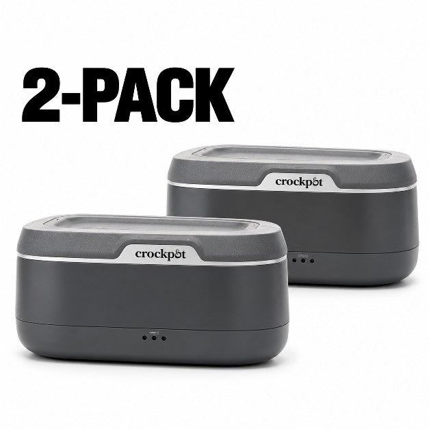 2-PACK CROCK-POT GO 31OZ ELECTRIC LUNCH BOX