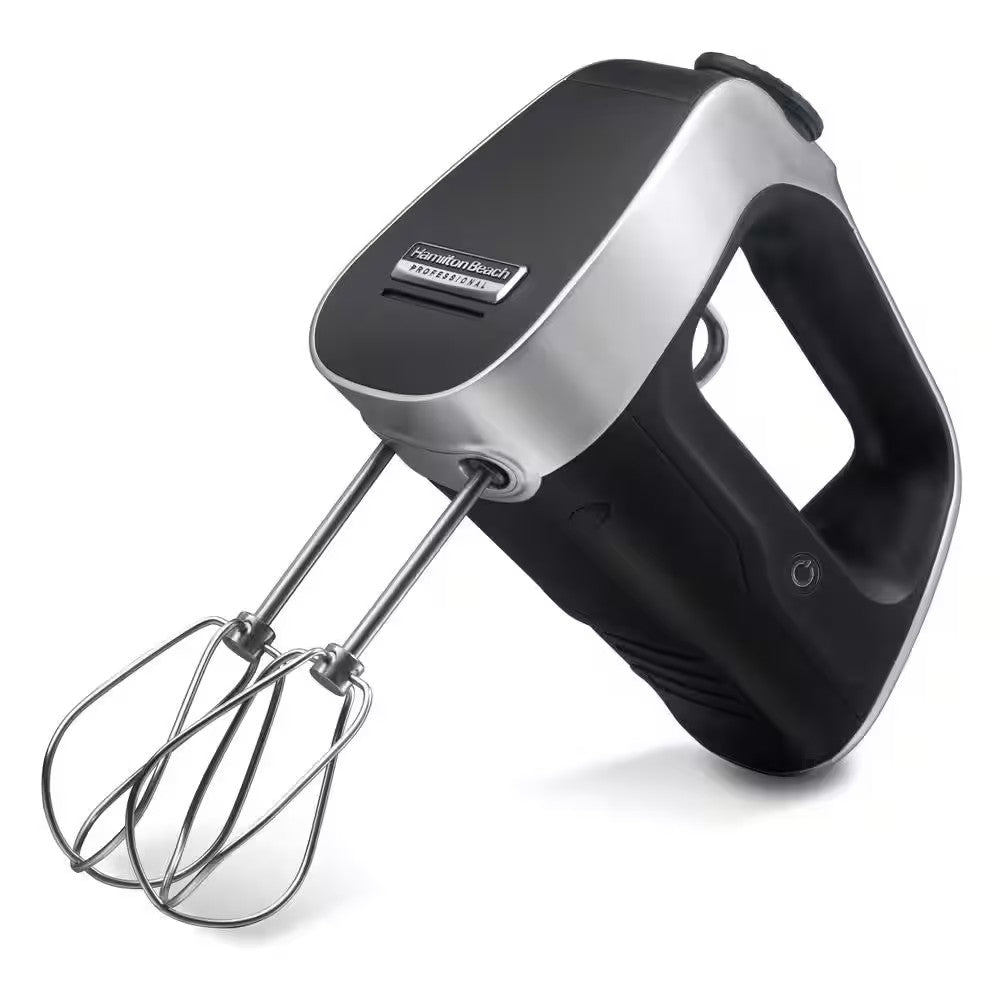 PROFESSIONAL 50-SPEED BLACK & SILVER HAND MIXER