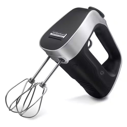 PROFESSIONAL 50-SPEED BLACK & SILVER HAND MIXER
