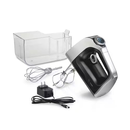 PROFESSIONAL 50-SPEED BLACK & SILVER HAND MIXER