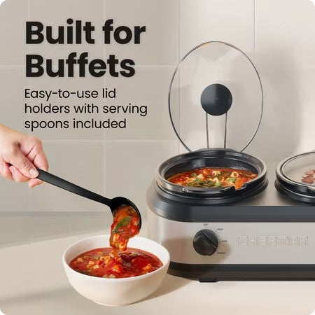 CHEFMAN TRIPLE SLOW COOKER