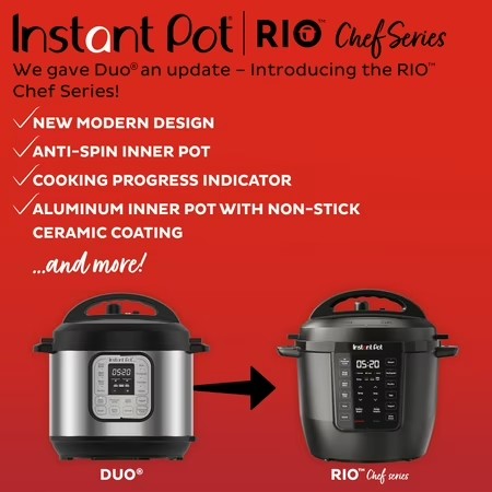 INSTANT POT RIO CHEF SERIES 6QT MULTI-COOKER