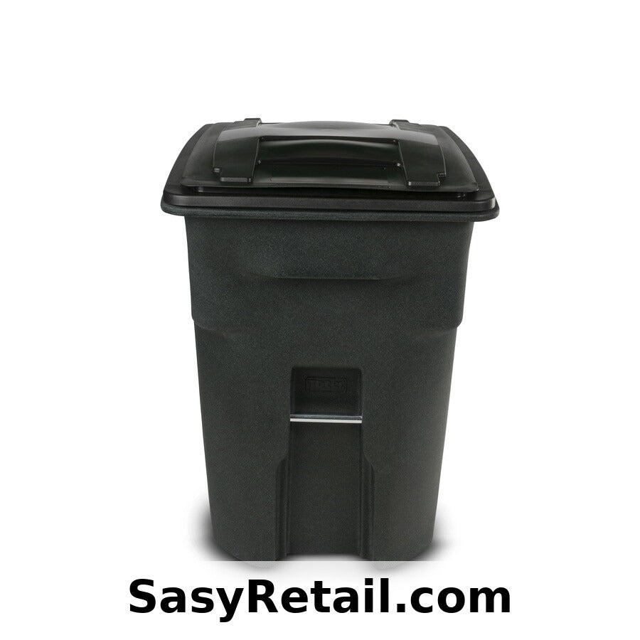 TOTER 96 GALLON WHEELED TRASH CAN — GREENSTONE