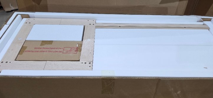 WAMPAT 71" ARCHED BOOKSHELF WITH GLASS DOORS