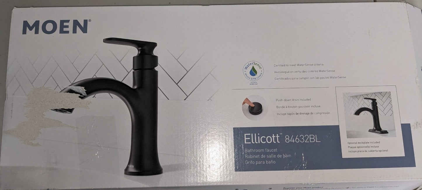 Moen Ellicott Single-Handle Faucet Matte Black