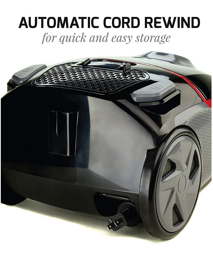 OVENTE Electric Canister Vacuum - Black