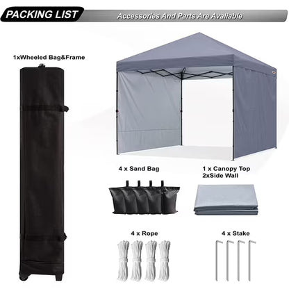 ABCCANOPY 10x10 Pop-Up Canopy Tent, Gray