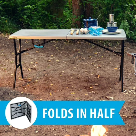 Lifetime 5 ft Fold-in-Half Table, Gray (80939)