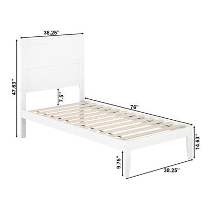 AFI NoHo 14" Twin Wood Bed Frame with Headboard