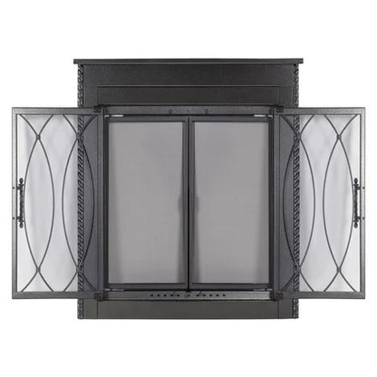 Pleasant Hearth Amherst Fireplace Glass Door