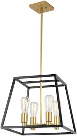 Carter Square 4-light Chandelier gold