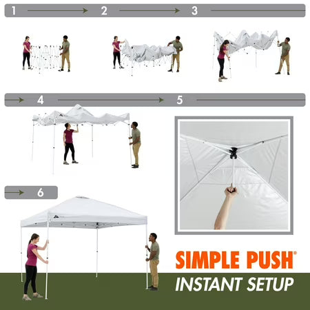 Ozark Trail 10 ft x 10 ft Canopy, White