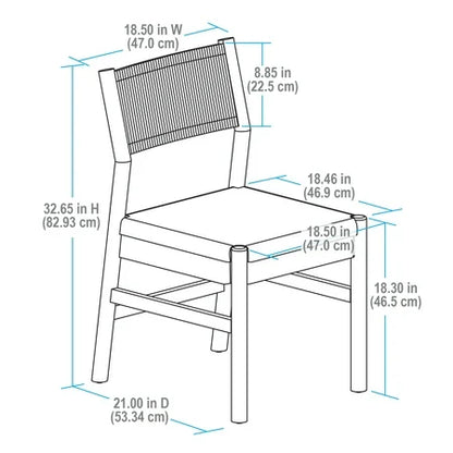 NEW Better Homes & Gardens Lillian Fluted Dining Chairs 2 Pack, Pine and Cream