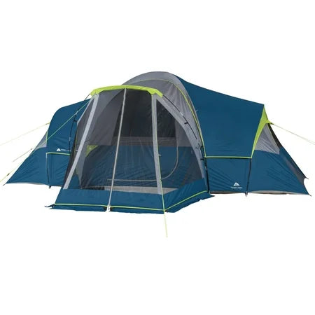 NEW Ozark Trail 10-Person Modified Dome Tent with Screen Porch Carry Weight: 25.6 lbs.