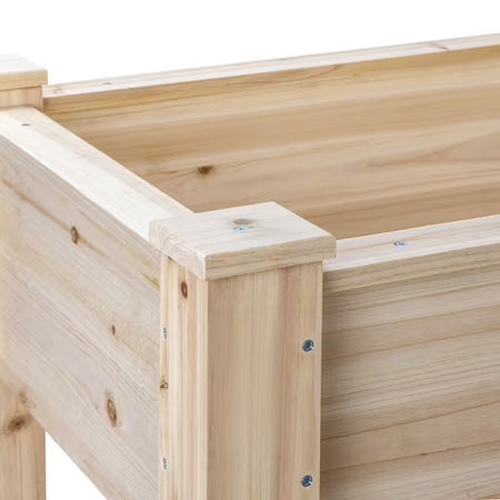 Expert Gardener 31in Natural Wood Raised Bed
