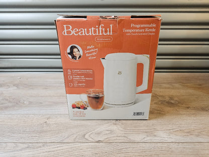Beautiful 1.7-Liter Electric Kettle 1500 W with One-Touch Activation, White Icing by Drew Barrymore