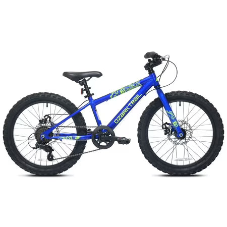 Ozark Trail 20" Mountain Bike, 7 Speed, Blue