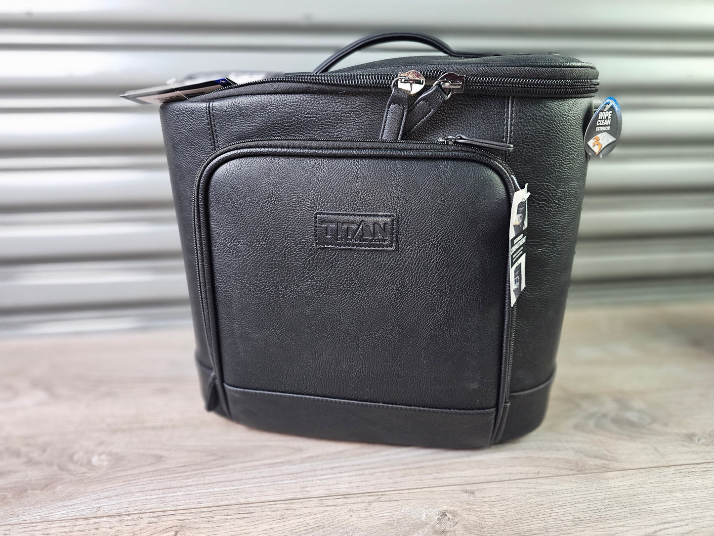 Titan 30 Can Faux Leather Cooler Tote