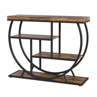 4-Tier Narrow Entryway Table with Shelves