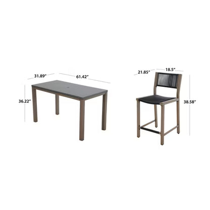 Better Homes & Gardens Tarren Dining Set, Black