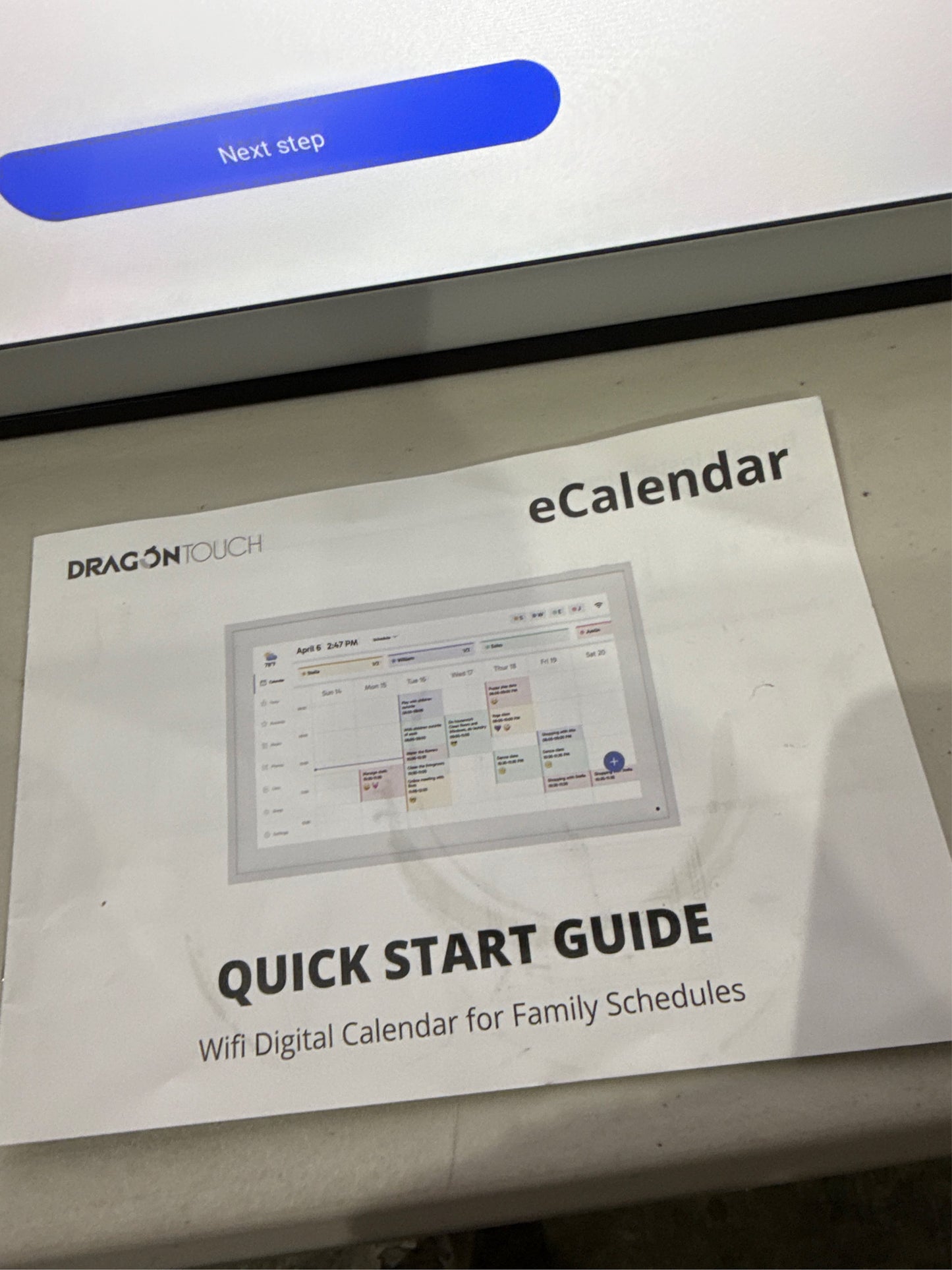 Dragon Touch 21.5" Digital Calendar, Wall/Desk