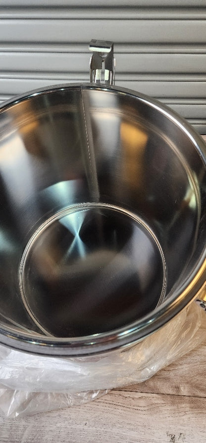 30L SS Insulated Ice Bucket (Color: Silver)