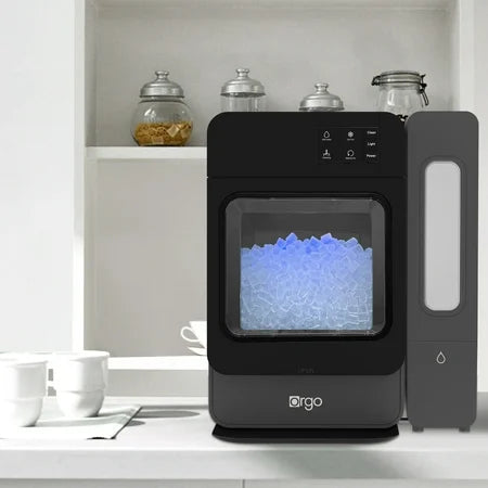 Orgo Products The Sonic Countertop Ice Maker, Nugget Ice Type, Black