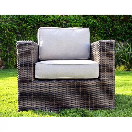 Living Source Wicker Darvin Chair Brown