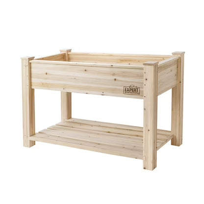 Expert Gardener 31in Natural Wood Raised Bed
