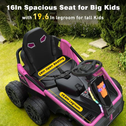East Doll 24V Ride-On UTV, Remote, Pink