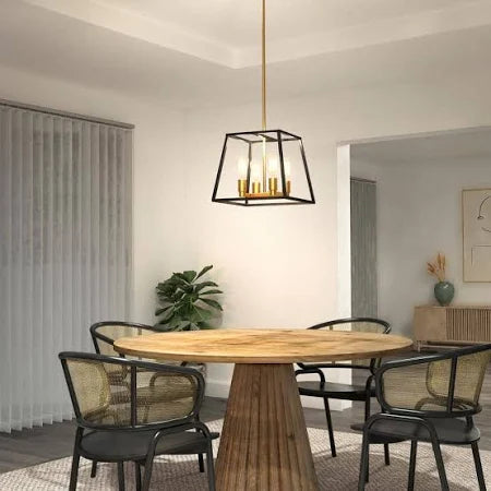 Carter Square 4-light Chandelier gold