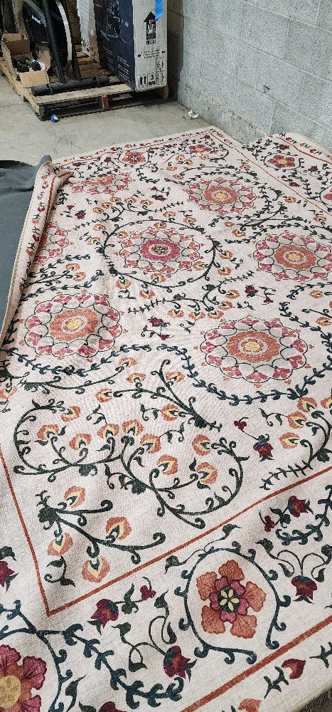 Ruggable Flatwoven Washable Suzani Rug, 8x10