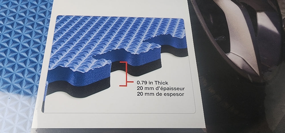 Norsk Reversible Multi-Purpose Flooring 6 Pieces Blue/Black