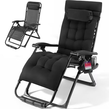 SUGIFT Zero Gravity Chair, Recliner, Black