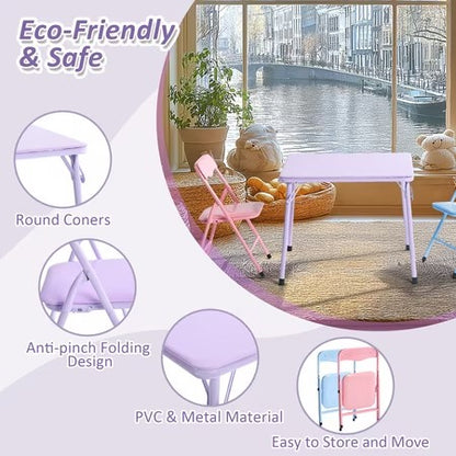 Homycasa Kids Table & Chair Set, Multi-Color