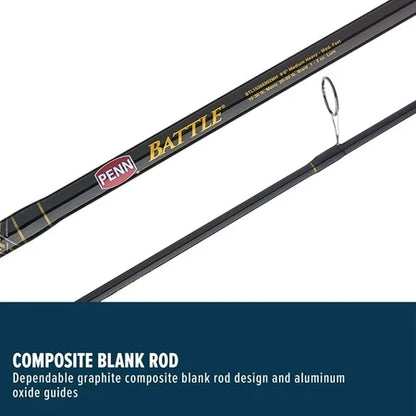 PENN 7' Battle Spinning Rod & Reel Combo 5000
