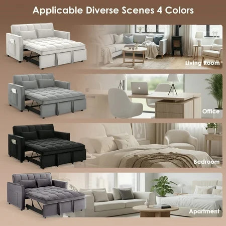 Vinform 54 3-in-1 Convertible Sleeper Sofa Bed