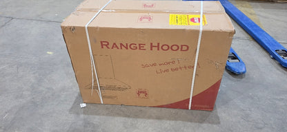 30 in. Black Range Hood w/ Touch Control