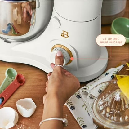 3.5 Qt Stand Mixer, White Icing with Beaters