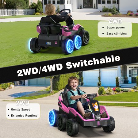 East Doll 24V Ride-On UTV, Remote, Pink