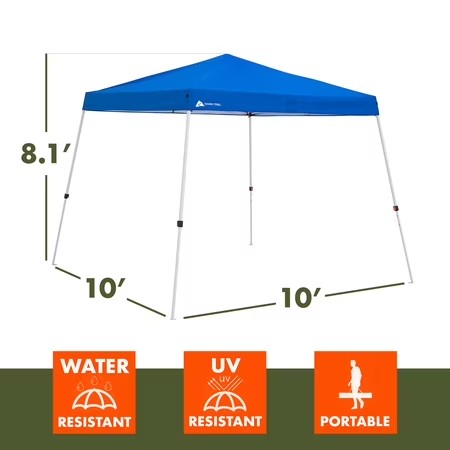 Ozark Trail 10' x 10' Instant Slant Leg Canopy