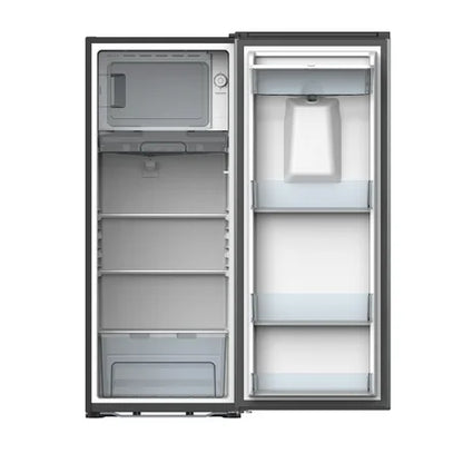 Galanz 6.5 Cu ft One Door Refrigerator, with Water Dispenser, Stainless Steel Look, Estar, New
