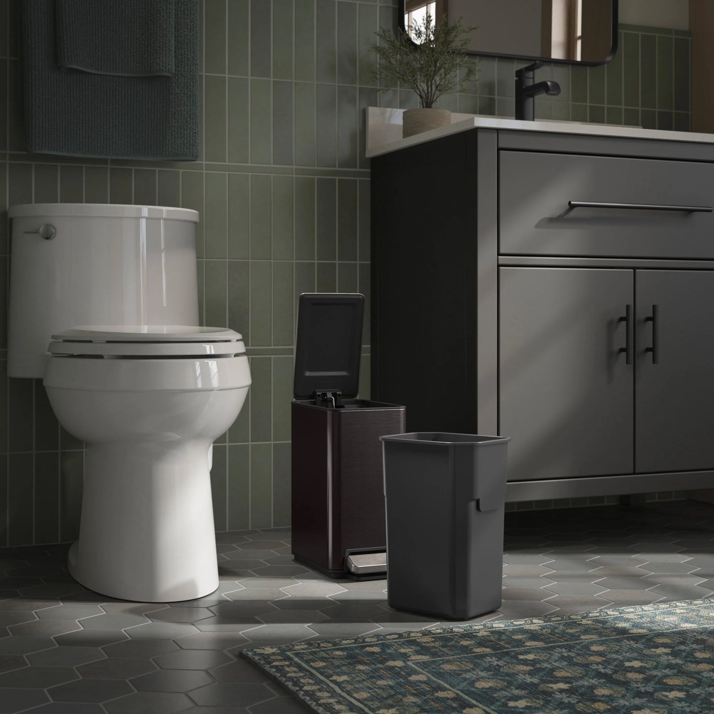 Kohler 6L Step Trash Can, 2-pack