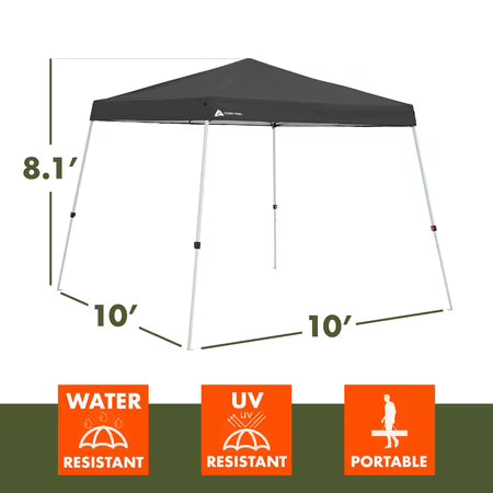 Ozark Trail 10' x 10' Instant Slant Leg Canopy