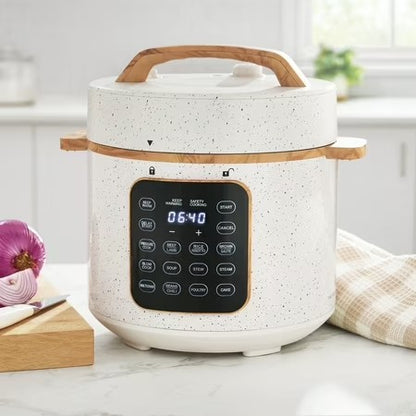 Pioneer Woman Linen Speckle 6-Qt Pressure Cooker